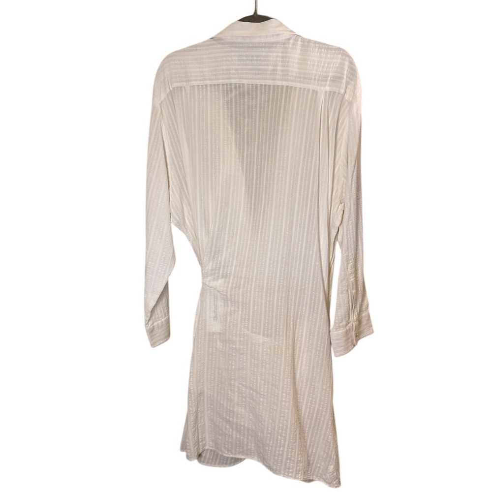 Jacquemus La Riviera White Twist-Front Beach Resort wear Shirt Dress sz S - Picture 5 of 12